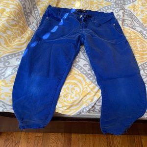 Forever 21 Bright blue Skinny Jeggings